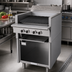 Thumbnail image #2 for Garland Cuisine Series Heavy Duty 24-Inch Gas Char-Broiler Range with Open Cabinet Base, Fixed Cast Iron Grates, and 72,000 BTU