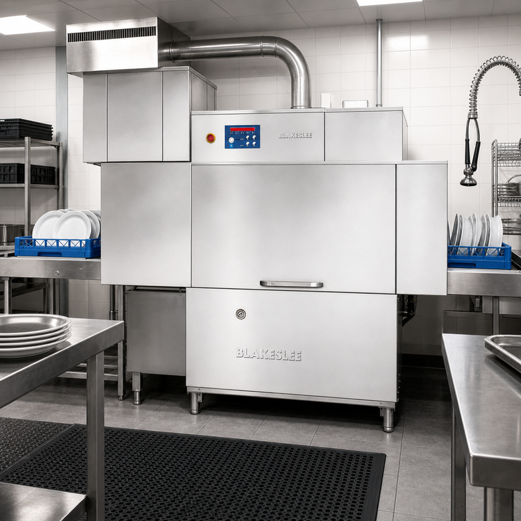 Product image #2 for Blakeslee High-Temp Single-Tank Conveyor Dishwasher with Double Rinse and Heat Recovery