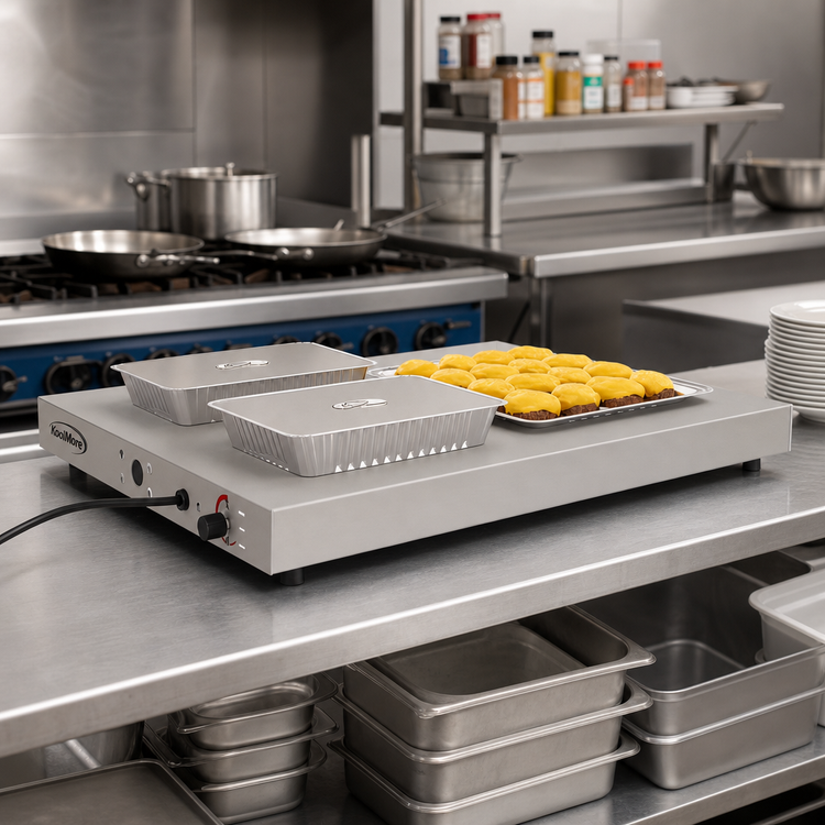 Product image #2 for KoolMore Commercial 24-Inch Countertop Warming Shelf with Marine Edge