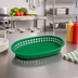 Thumbnail image #2 for Winco Green Poly-Plastic Flat Bottom Platter Basket, 10-3/4 x 7-1/4 x 1-1/2 Inches