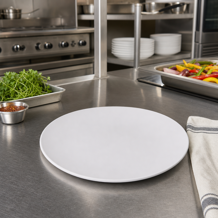 Product image #2 for American Metalcraft Mix & Matte 11-1/2-Inch Matte White Round Coupe Melamine Plate