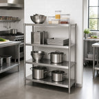 Thumbnail image #2 for John Boos SUS-185436-2-X Stainless Steel Stationary Dry Storage Shelving Unit, 54 x 18 x 36 Inches, 2 Adjustable Shelves