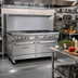 Thumbnail image #2 for Southbend Ultimate 60-Inch Gas Restaurant Range with 6 Open Burners, 24-Inch Raised Griddle/Broiler, and 2 Cabinets