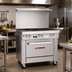 Thumbnail image #2 for Southbend Ultimate 36-Inch Gas Restaurant Range with 4 Star/Sauté Burners, 12-Inch Left Griddle and Convection Oven