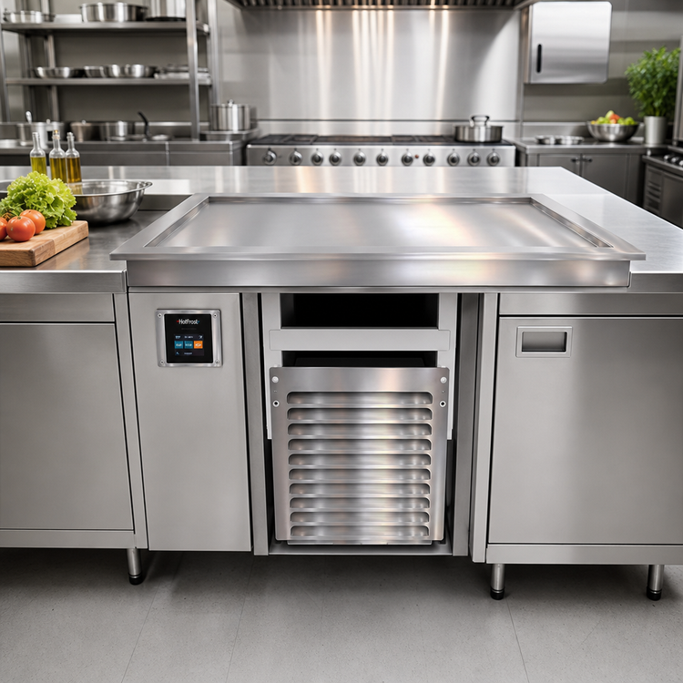 Product image #1 for HotFrost™ RFT2-SB 39" Recessed Frost Top Drop-In Merchandiser with Touch Screen Control