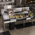 Thumbnail image #2 for Glastender ALL-60A 60-Inch All-In-One Underbar Ice Bin/Cocktail Station with Blender Shelf and Double Speed Rail