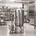 Thumbnail image #2 for Legion LTCR-125 125-Gallon Stationary 2/3 Jacketed Direct Steam Coffee Kettle