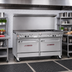 Thumbnail image #2 for Southbend Ultimate 60-Inch Gas Restaurant Range with 4 Burners, 36-Inch Thermostatic Griddle, and 2 Cabinets