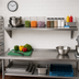 Thumbnail image #2 for BK Resources T-304 Premium Stainless Steel Wall-Mounted Shelf, 96 Inch W x 16 Inch D