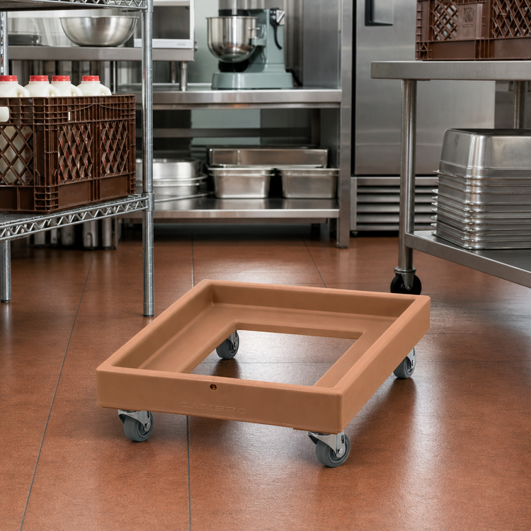 Product image #3 for Cambro Camdolly Open Frame Can/Crate Dolly for #10 Cases and 20 x 28 Milk Crates, 350 lb Capacity