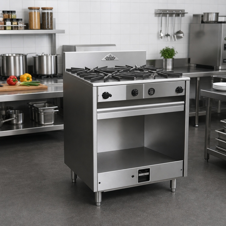 Product image #2 for Comstock-Castle 36-Inch Gas Spacer Range with 4 Open Burners and Cabinet Base