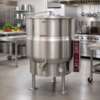 Thumbnail image #2 for Crown EL-80 80 Gallon Electric Stationary Steam Kettle with Tri-Leg Base