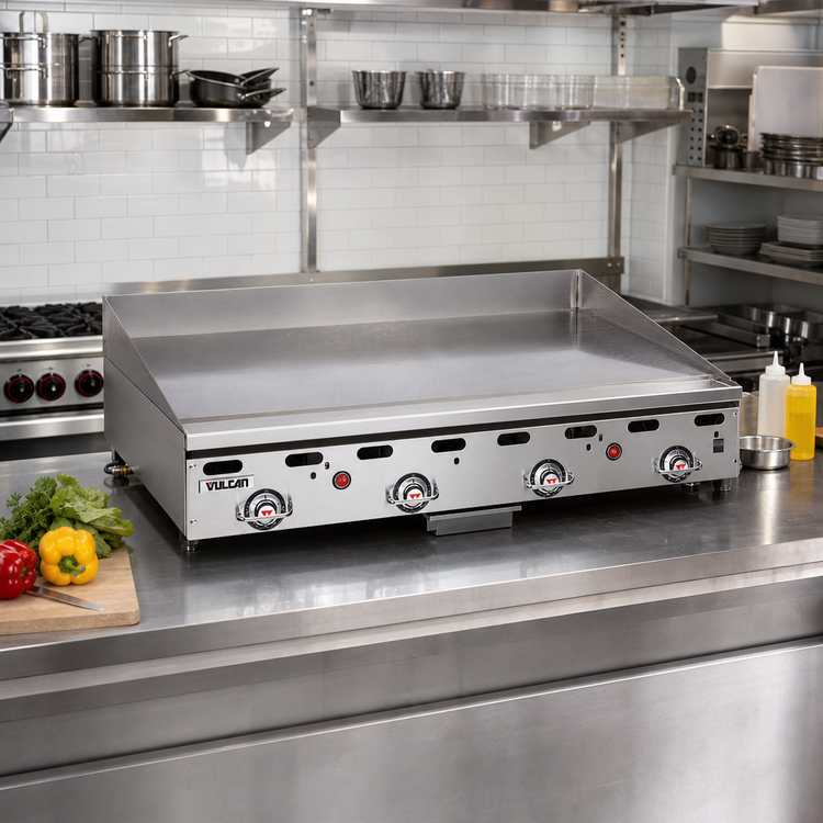 Product image #2 for Vulcan MSA48 Heavy Duty Countertop Gas Griddle, 48-Inch x 24-Inch Cooking Surface