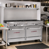 Thumbnail image #2 for Southbend Ultimate 60-Inch Gas Restaurant Range with 9 Open Burners, 2 Cabinets and Hi-Shelf Backriser