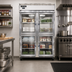 Thumbnail image #2 for Continental Refrigerator 2FNGDHD Two-Section Reach-in Display Freezer with Narrow Half Glass Doors