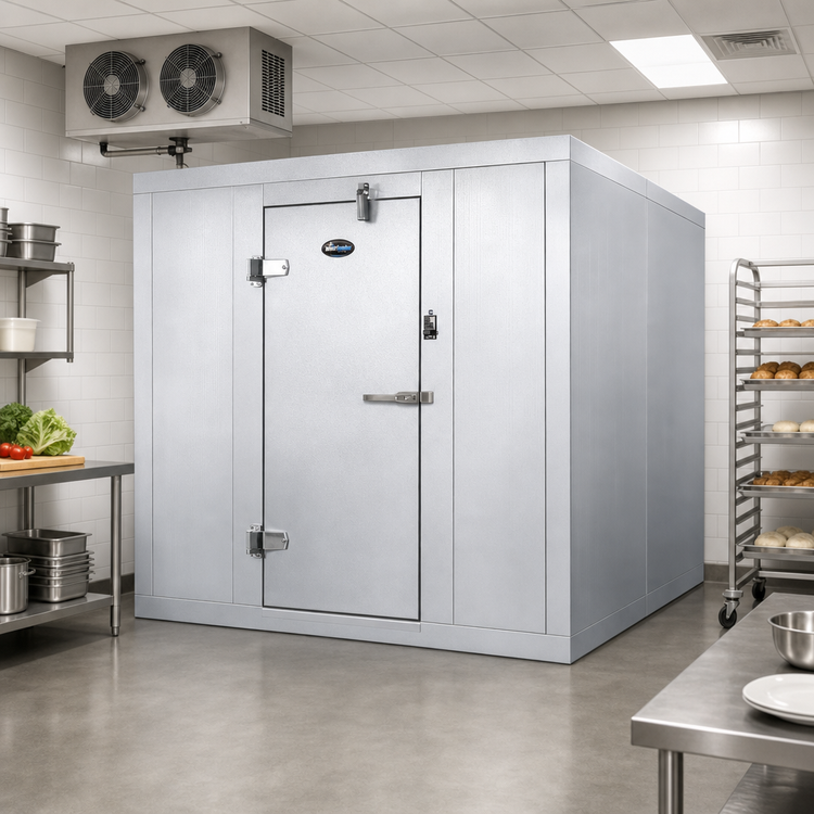 Product image #2 for Indoor 6' x 10' Walk-In Cooler with Floor and Remote R-448A Refrigeration