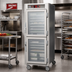 Thumbnail image #2 for Metro C5 6 Series Mobile Full-Height Pass-Thru Heated Holding Cabinet with Dutch Double-Pane Tempered Glass Doors, 120V