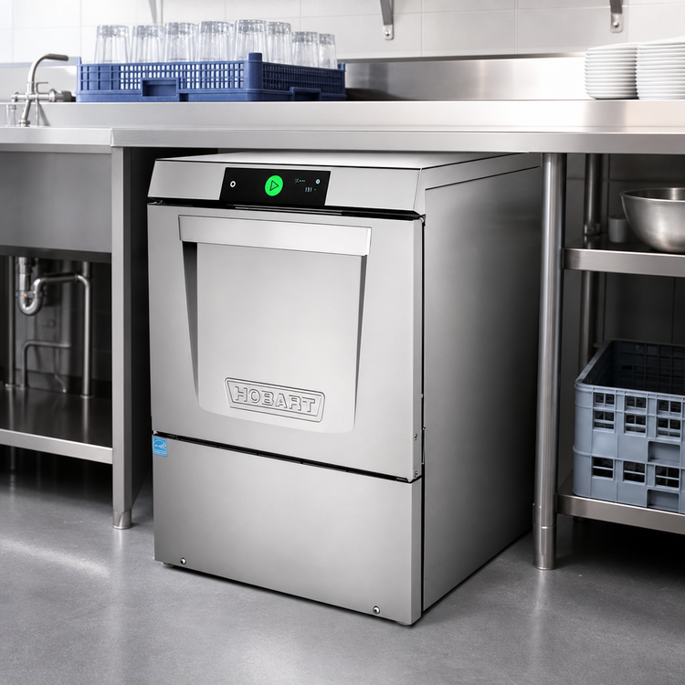 Product image #2 for Hobart LXNH-5 High-Temperature Sanitizing Undercounter Dishwasher