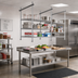 Thumbnail image #2 for Quantum 21-Inch Intermediate Overhead Track Shelving Kit with 86-Inch Posts
