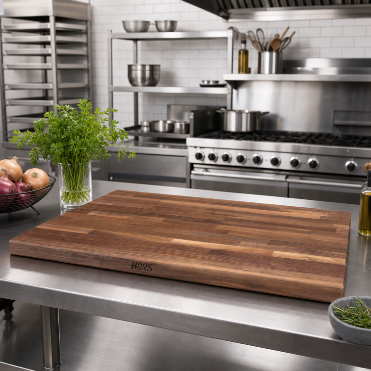 Product image #2 for John Boos Boos Block Blended Edge Grain American Black Walnut Kitchen Countertop, 48 x 32 x 1-1/2 Inches