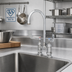 Thumbnail image #2 for T&S Brass Double Pantry Deck-Mount Faucet with 4