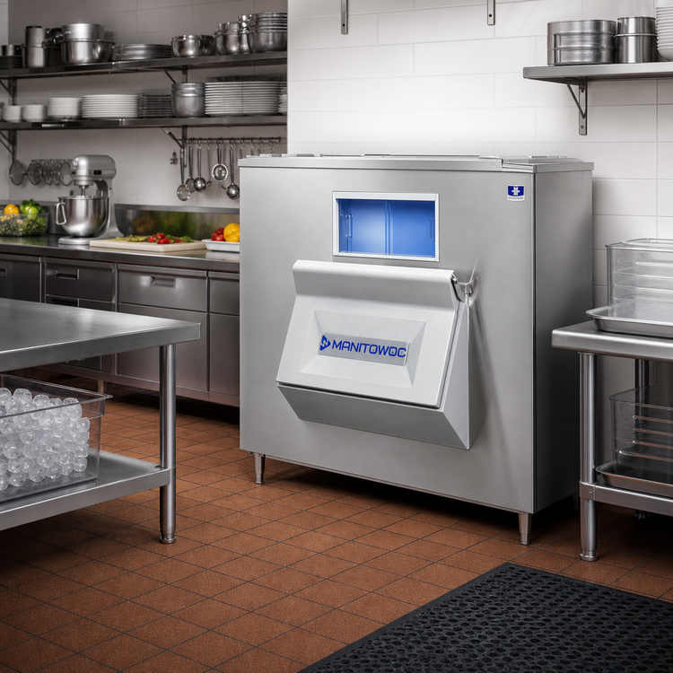 Product image #2 for Manitowoc LB1460 Upright First-In, First-Out Ice Storage Bin, 1366 lb Capacity, 60-Inch Wide