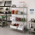 Thumbnail image #2 for Metro Super Erecta Add-On Chrome-Plated Wire Shelving Unit, 48 x 21 x 63 Inches, 4 Shelves