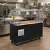 Thumbnail image #2 for Portable 4-Pan Refrigerated Cold Food Pan Buffet Station with Clear Acrylic Breath Guard and Lights
