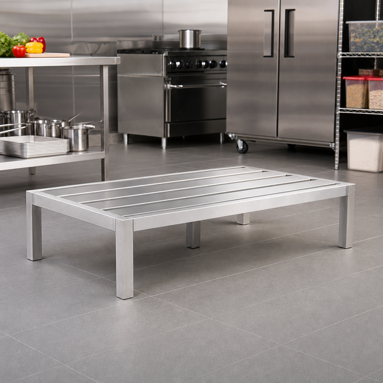 Product image #2 for Serv-Ware Aluminum Dunnage Rack, 48 x 20 x 12 Inches, 2,200 lb Capacity