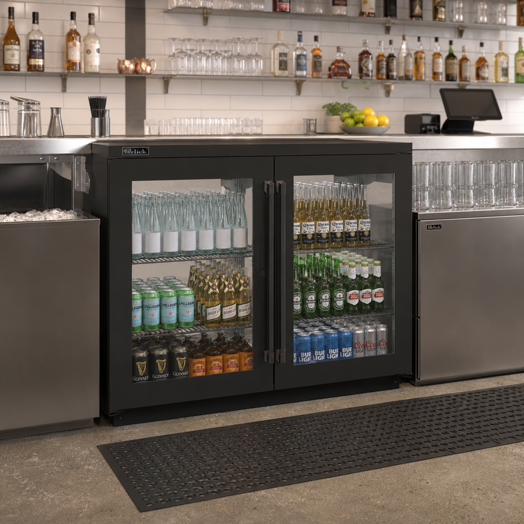 Product image #3 for Perlick PTR48 Pass-Thru Refrigerated Back Bar Cabinet, Two-Section, 48-Inch, Remote Refrigeration