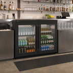 Thumbnail image #3 for Perlick Corporation PTR48 Pass-Thru Refrigerated Back Bar Cabinet, 48-Inch, Remote Refrigeration, 4 Solid Hinged Doors