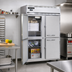 Thumbnail image #2 for Continental Refrigerator 2FNPTHD Two-Section Pass-Thru Reach-In Freezer with Half Doors