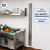 Thumbnail image #2 for 108-Inch NSF Stainless Steel Wall-Mounted Standard Upright for Cantilever Shelving
