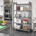 Thumbnail image #2 for Cambro Camshelving Basics Plus 4-Shelf Stationary Starter Unit, 24 x 60 x 72 Inches, Brushed Graphite