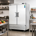 Thumbnail image #2 for Everest Refrigeration EBR2 Two-Section Bottom Mount Reach-In Refrigerator, 50 Cu. Ft., Stainless Steel