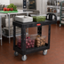 Thumbnail image #2 for Rubbermaid Commercial Products 2-Shelf Flat Shelf Utility Bus Cart, 500 lb. Per Shelf, Black