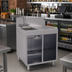 Thumbnail image #2 for Glastender Underbar Wet Waste Sink Cabinet Base with Open Front, 24 x 24 Inch, Left Sink Compartment, Right Drainboard