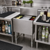 Thumbnail image #2 for Advance Tabco Prestige Supreme 12-Inch Wide Stainless Steel Underbar Ice Chest, 32 lb Capacity, Without Cold Plate
