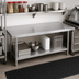 Thumbnail image #3 for John Boos Stainless Steel Countertop with No Backsplash, 48 x 25 Inches, 1-1/2 Inch Thick