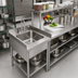 Thumbnail image #2 for Eagle Group 14 x 16 x 9-1/2-Inch Single Bowl Sink with Faucet and Basket Drain
