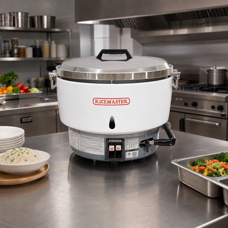 Product image #2 for RiceMaster 55-Cup Natural Gas Countertop Cook-and-Hold Commercial Rice Cooker