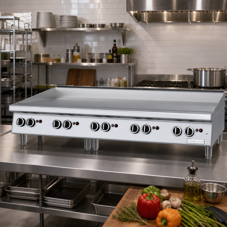 Product image #2 for Garland Signature Heavy-Duty 60-Inch Countertop Gas Griddle, Thermostatic, 140,000 BTU