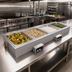 Thumbnail image #2 for Hatco Drop-In Modular Slim Heated Well with Auto-Fill and Manifold Drains, 4 Full-Size Pans