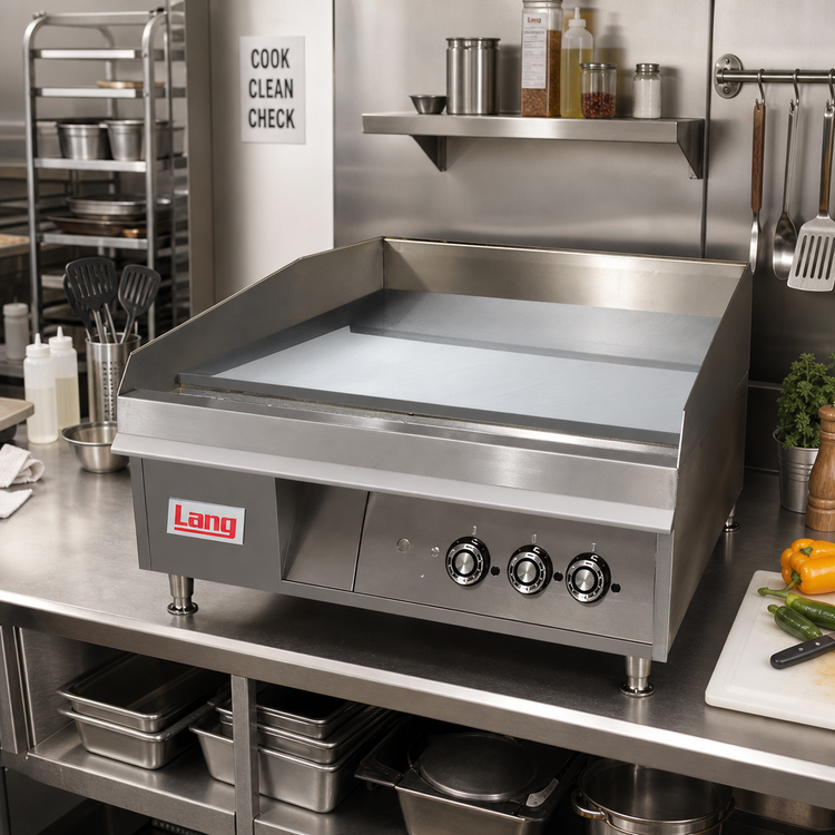 Product image #3 for Lang LG Series Countertop Gas Griddle with 48" x 23" Chrome Griddle Plate, 108,000 BTU