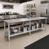 Thumbnail image #2 for Eagle Group Spec-Master T24144E 144-Inch x 24-Inch Flat Top Work Table with Adjustable Undershelf