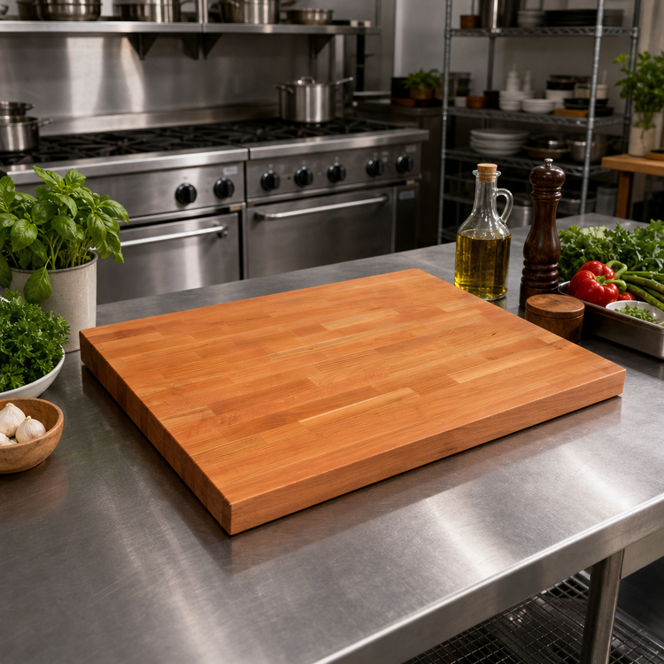 Product image #2 for Boos Block American Cherry Wood Blended Edge Grain Kitchen Countertop, 36 x 27 x 1-1/2 Inches, Penetrating Oil Finish