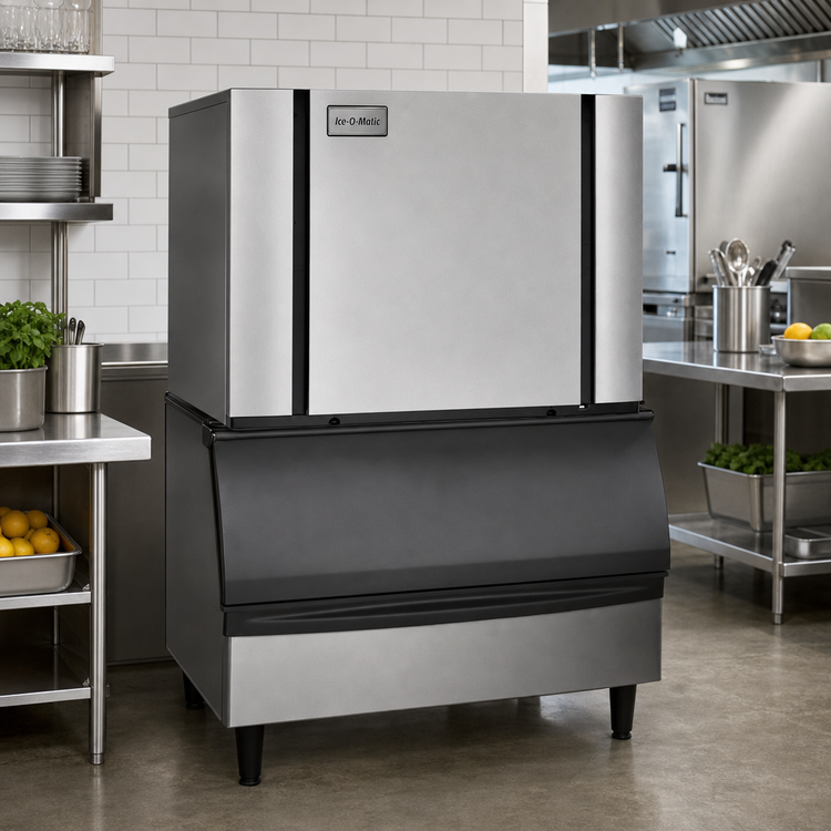 Product image #3 for Ice-O-Matic Elevation Series 48-Inch Wide Water-Cooled Modular Half Size Cube Ice Maker, 1,560 lb/Day