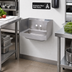 Thumbnail image #2 for Advance Tabco Wall-Mounted Hand Sink with 14 x 10 x 5 Inch Bowl, Side Splashes, Faucet Not Included