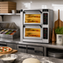 Thumbnail image #2 for PizzaMaster Countertop Electric Stone Hearth Pizza Oven with 2 Chambers and 4 Stones