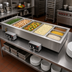 Thumbnail image #2 for Hatco Drop-In Insulated Heated Food Well with 5 Full-Size Pan Capacity and Manifold Drains